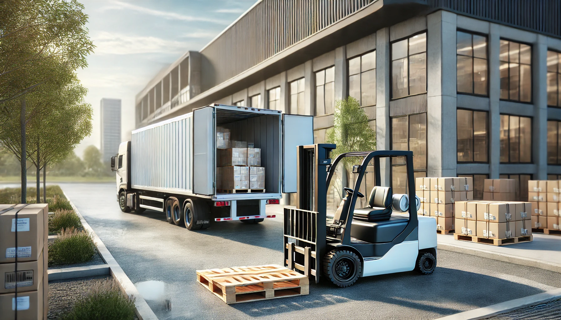 Business without Loading Dock but with forklift